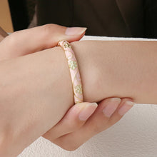 Flower Enamel Cloisonne Bracelet