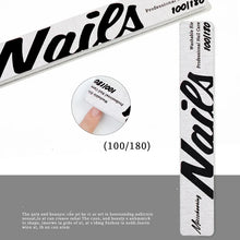 Professional nail file set 100/180 grit emery board for manicure