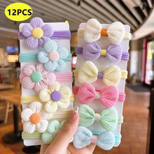 elastic hair bands for girls – flower style hair rings party set
