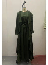 2 Piece Set Lace-up Ramadan Dress