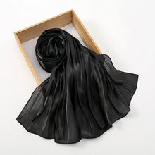 Newest Plain Shimmer Hijab Silk Wrinkle Scarf Muslim.