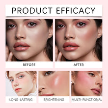 Liquid blush cream long-lasting finish suitable for all skin tones.