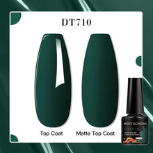 MEET ACROSS 8 Colors Mirror Gel Nail Polish Long-lasting Quick-drying Metallic Gold Silver Red Semi Permanent Varnish Nail Art