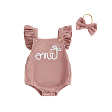 baby birthday romper