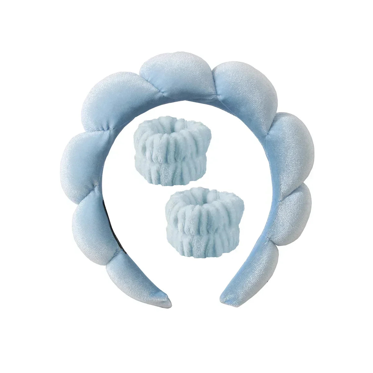 Fashion Sponge Headband for Women Girls Puffy Hair Band Makeup Bubble Retro Terry Cloth Headbands Hair Accessories Headwear 2024
