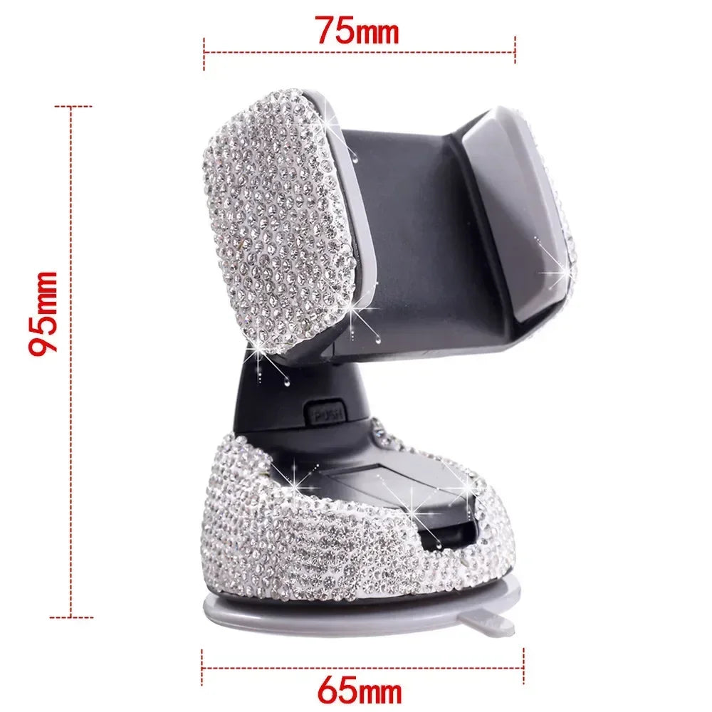 Crystal Rhinestones 360 Degree Car Phone Holder