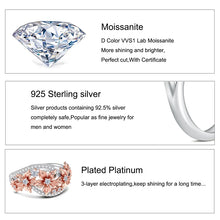 Moissanite wedding flower ring with floral design