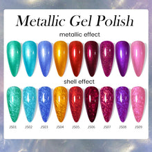 Metallic gel nail polish 7ml red chrome mirror shell UV nail art
