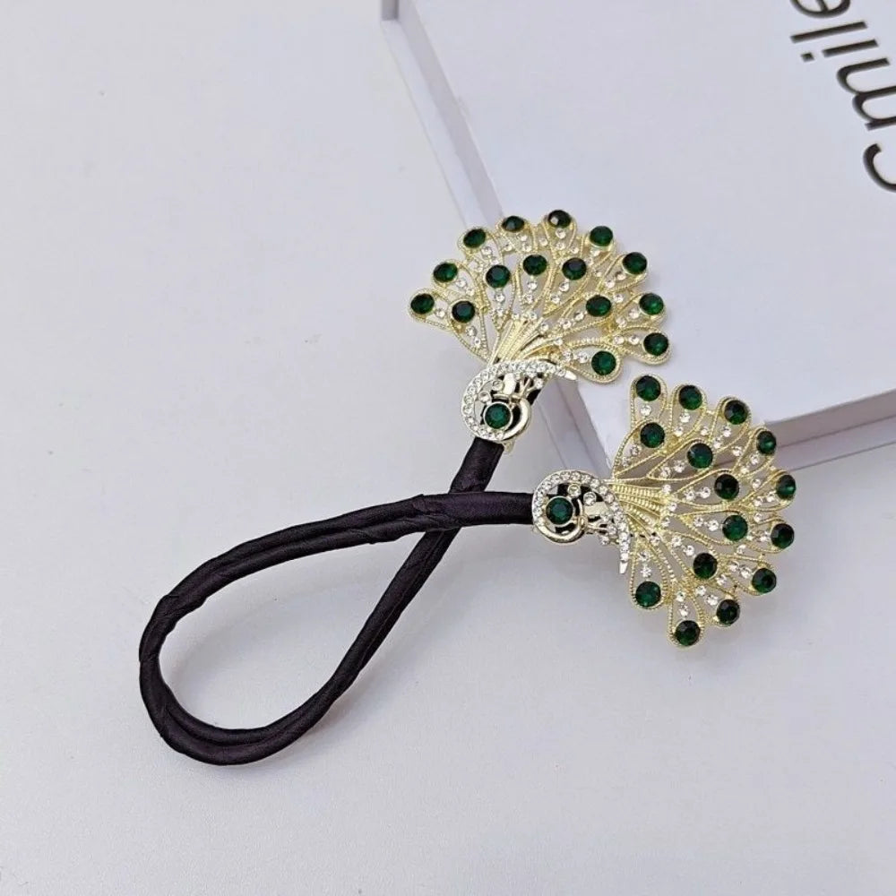 Elegant Peacock Shape Hair Bun Maker Twist Easy Fast Snap Headwear Hair Twister Roll Hair Tool Hairstyle Twist Women
