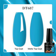 MEET ACROSS 8 Colors Mirror Gel Nail Polish Long-lasting Quick-drying Metallic Gold Silver Red Semi Permanent Varnish Nail Art