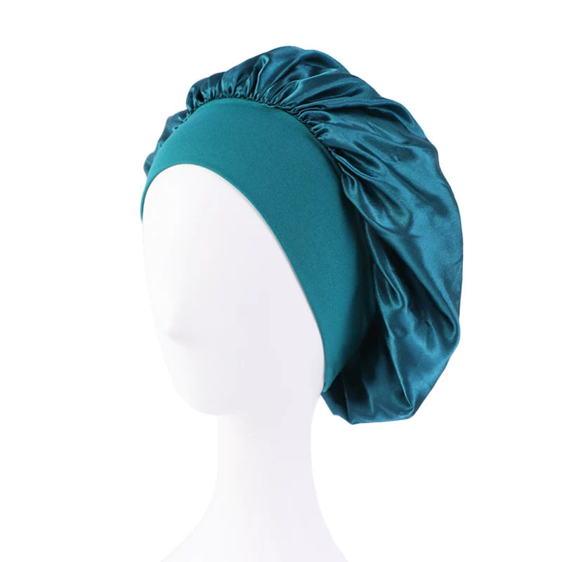 Satin Wide Brim Nightcap