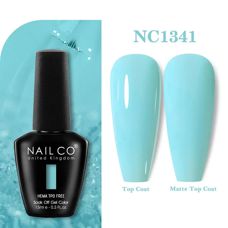 NAILCO 15ml HEMA-free TPO-free Topcoat Basecoat Artistic Design Gel Nail Polish Top Base Coat UV LED Soak Off Gel Nail Polish