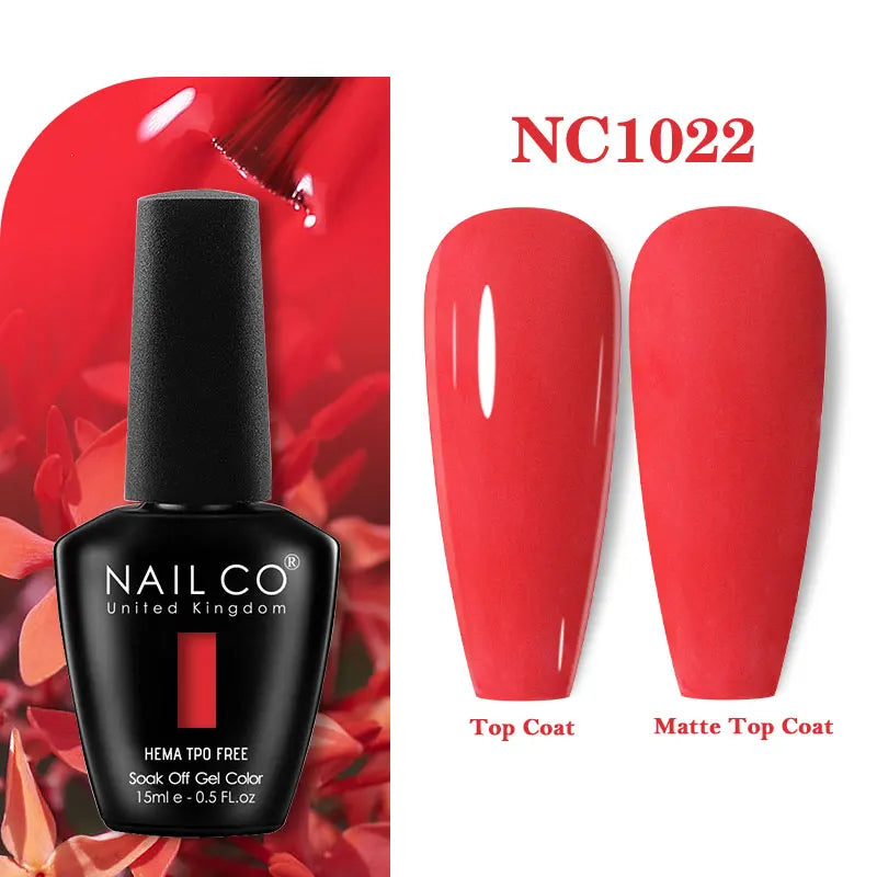 NAILCO 15ml HEMA-free TPO-free Topcoat Basecoat Artistic Design Gel Nail Polish Top Base Coat UV LED Soak Off Gel Nail Polish