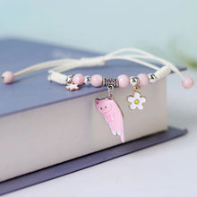 Cartoon Enamel Animal Cat Flower Bracelet