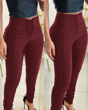 Women's Pants 2024 Spring Fashion Hook Front Liquid Gloss Sauna Sweat Pu Leather High Waist Casual Skinny Daily Long Leggings