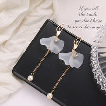 White Flower Earrings
