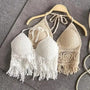 Boho Beach Camisole Halter Crochet Knit