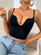 1 Piece Women Backless Bra Solid Smooth Gathered Underwear U & X Back Design Adjustable Straps Dress Bra