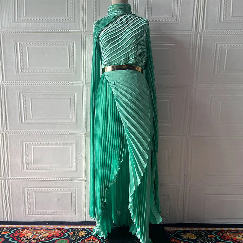 Evening Dresses /Temperament  Spring New Batwing Sleeve Shawl Split