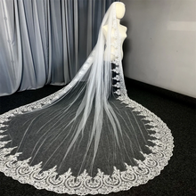 Lace Wedding Veil 3 Meters Long White Ivory Bridal Headpiece