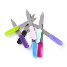 Nail files set strong edge metal callus remover close-up