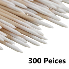 Cotton swabs nail art precision beauty tool close up detail