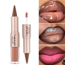 Tapered Lip Liner Contour Pencil Double Head Mirror Plumping Lip