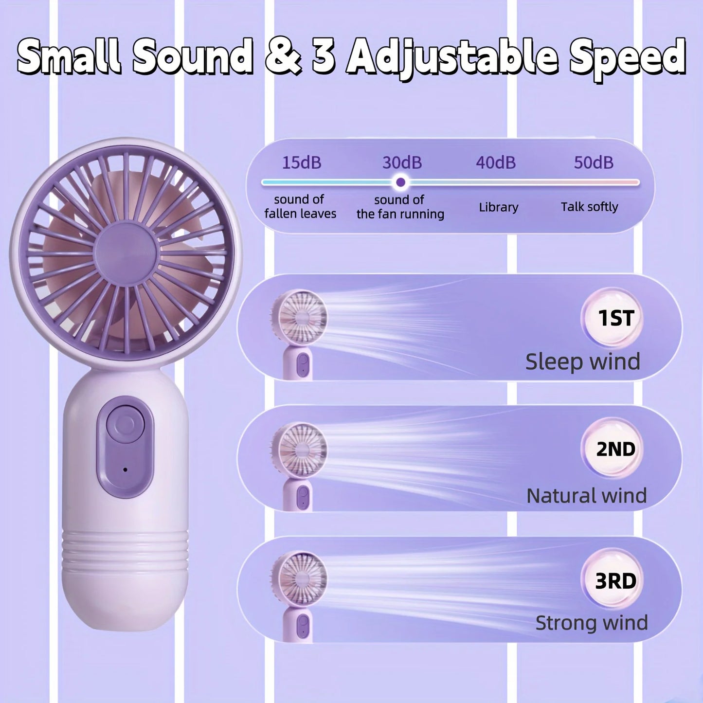 USB Mini Rechargeable Portable Fan