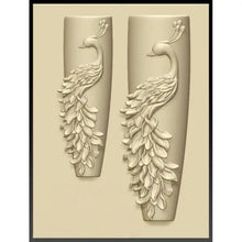 Peacock nail mold silicone jewellery decorating tool close up