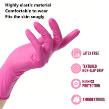 disposable nitrile gloves – latex free for nail manicure salon and tattoo use