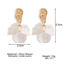 White Flower Earrings