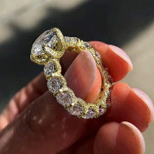Oval Pigeon Egg Cube Zirconia Ring