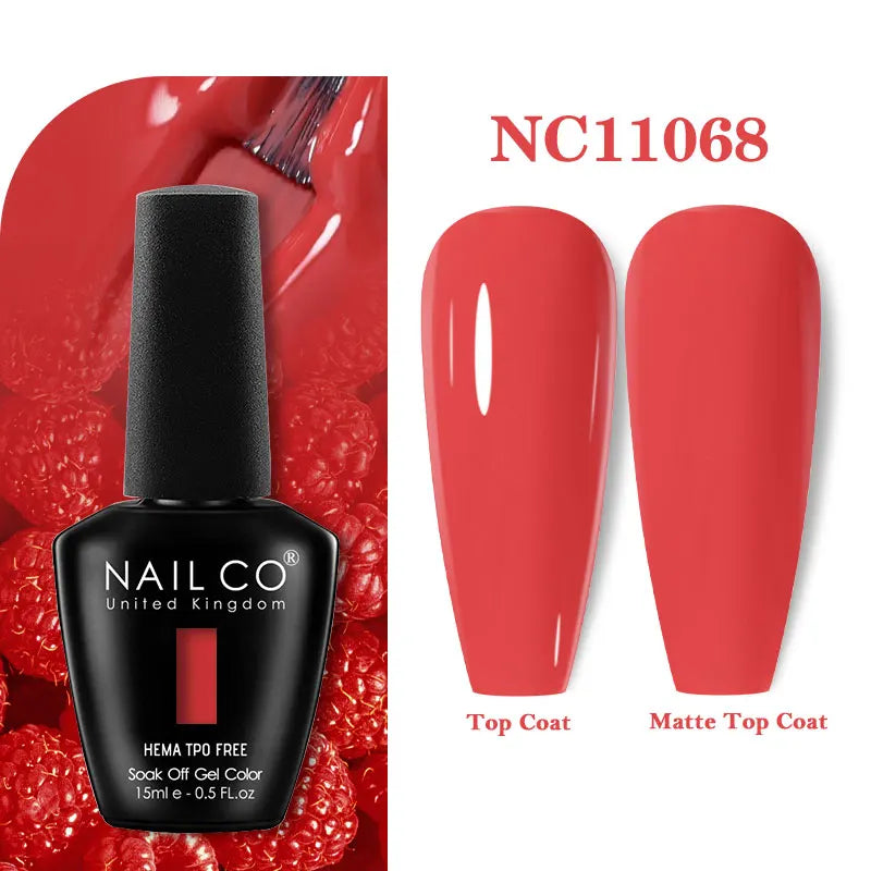 NAILCO 15ml HEMA-free TPO-free Topcoat Basecoat Artistic Design Gel Nail Polish Top Base Coat UV LED Soak Off Gel Nail Polish