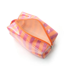 Striped Toiletry Bag Travel Cosmetic Storage