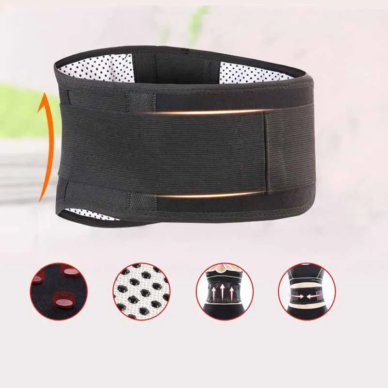 Self-Heating Lower Back Supports Magnetic Therapy