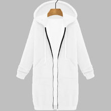 Long Sleeve Mid-Length Sweatshirt Fleece Jacket