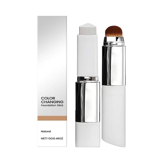 2-in-1 Color-Changing Foundation Stick Liquid Lightweight Moisturizing Brightening Foundation