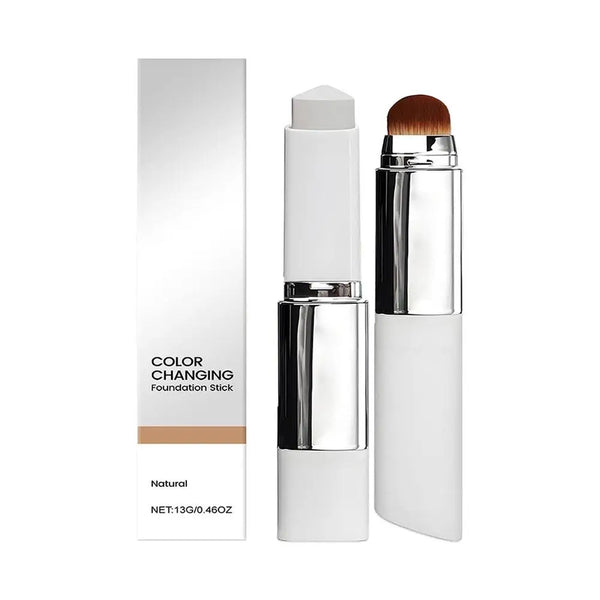 2-in-1 Color-Changing Foundation Stick Liquid Lightweight Moisturizing Brightening Foundation