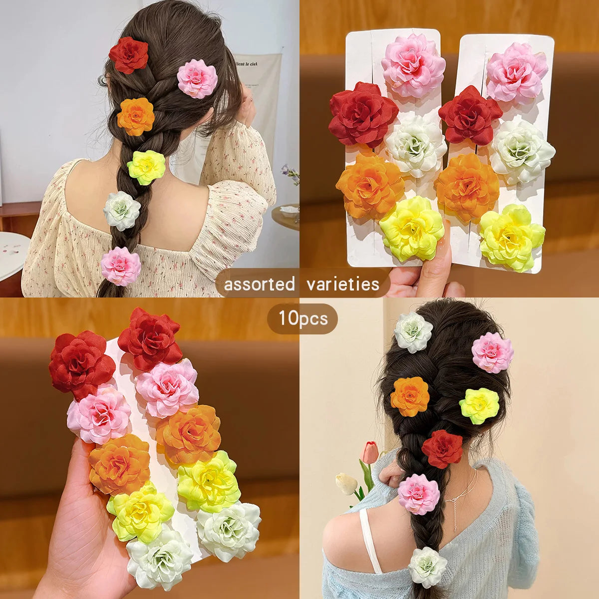 10 Sunflower Hair Clips