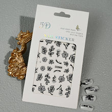 floral nail art stickers – spring summer DIY manicure design