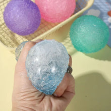 squishy fidget toy – blue ice ball mochi sensory stress relief toy