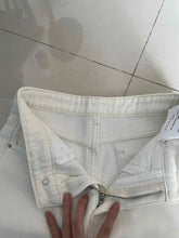Winter Warm White High Waisted Denim Jeans