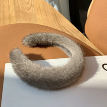 2026 Hot Sale Women Luxury winter 100% Real Mink Fur Headbands High Quality Real Fur Hair Band Lady Fashion Hair Hoop Furry Gift