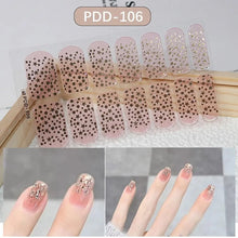 14 strips gel nail stickers full cover floristic nail wrap pack
