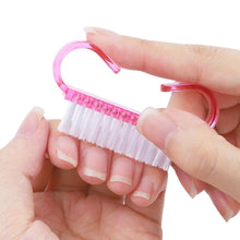 nail cleaning brush – colorful plastic dust remover manicure tool