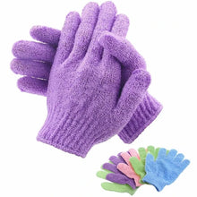 exfoliating mitt glove – bath scrub gloves for body massage and skin care