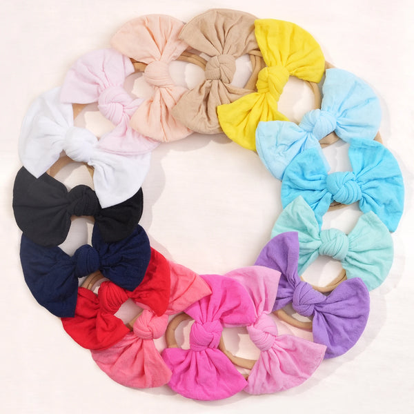 15 Color Baby Bow Headband with Elastic Headband for Babies, Versatile and Multi Colored Hair Accessories