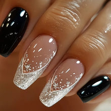 Press on nails 24pcs ballerina glossy gradient full cover set