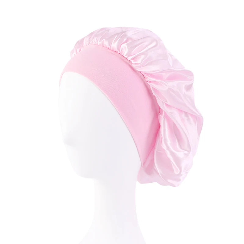 Satin Wide Brim Nightcap
