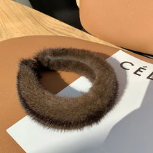 2026 Hot Sale Women Luxury winter 100% Real Mink Fur Headbands High Quality Real Fur Hair Band Lady Fashion Hair Hoop Furry Gift